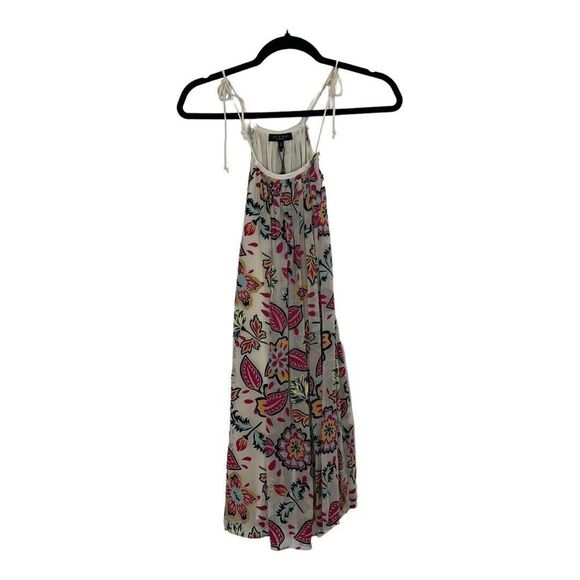 Rag & Bone Size XS White Floral Bailey Self Tie Mini Dress NWT - Picture 1 of 5